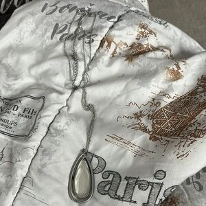 Paparazzi Silver Teardrop Pendant Necklace